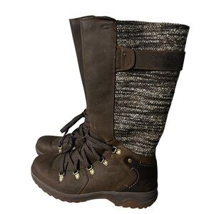 Merrell Dark Brown and Tan Lace Up Boots